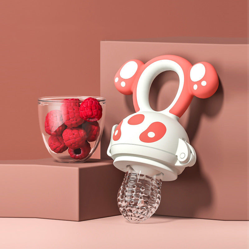 Baby feeder for fresh fruits and soft vegetables