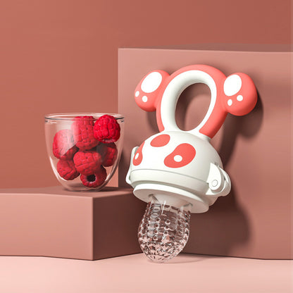 Baby feeder for fresh fruits and soft vegetables