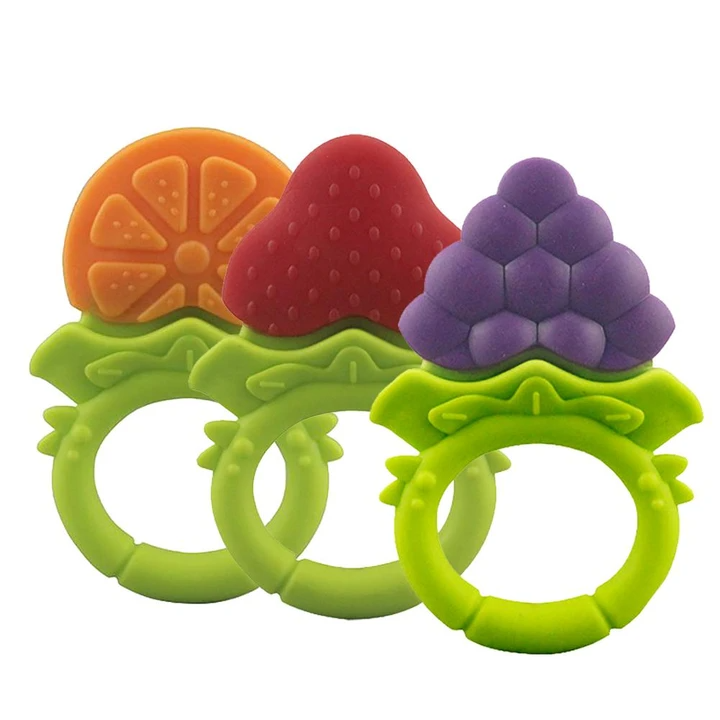 Baby fruit gums soft silicone teething toy