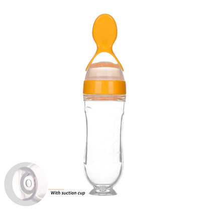 Portable squeeze feeder for babies and toddlers
