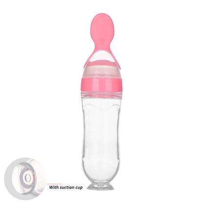 Baby squeeze feeder for mess-friendly feeding