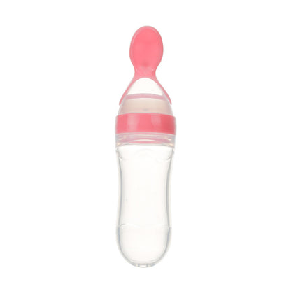 Baby food squeeze feeder for easy feeding
