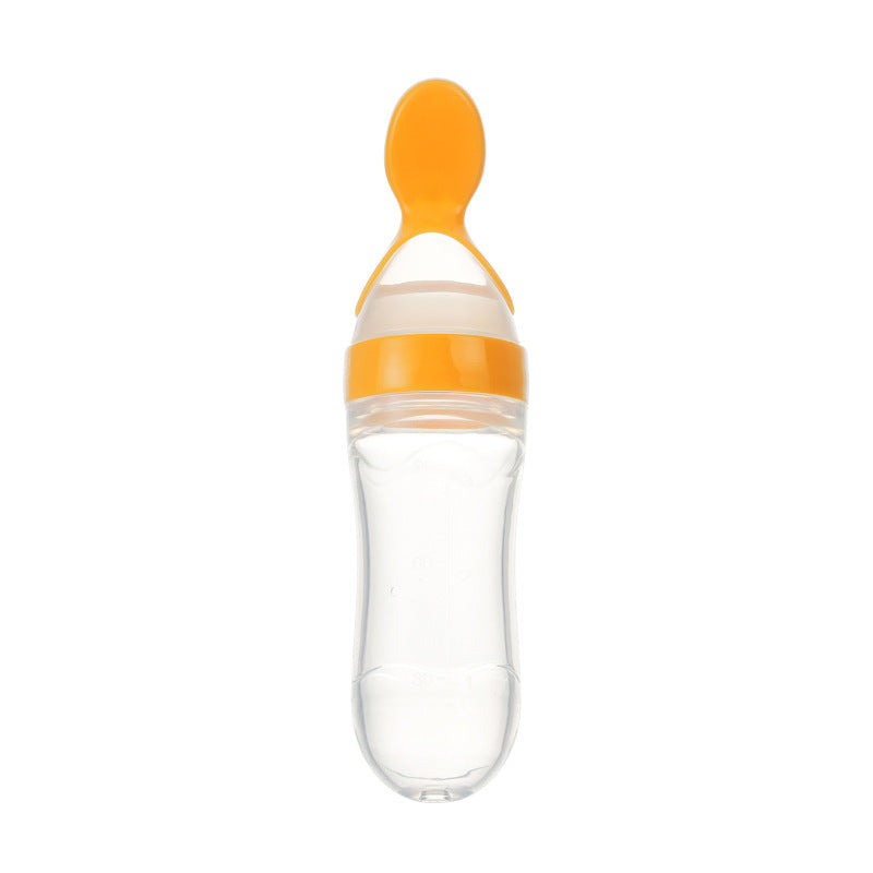 Reusable squeeze food feeder for infants