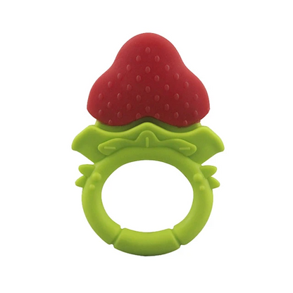 Soft silicone fruit teether for babies