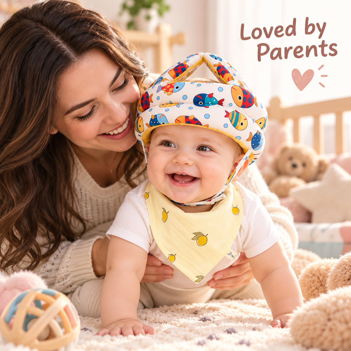Baby Head Protector & Bib