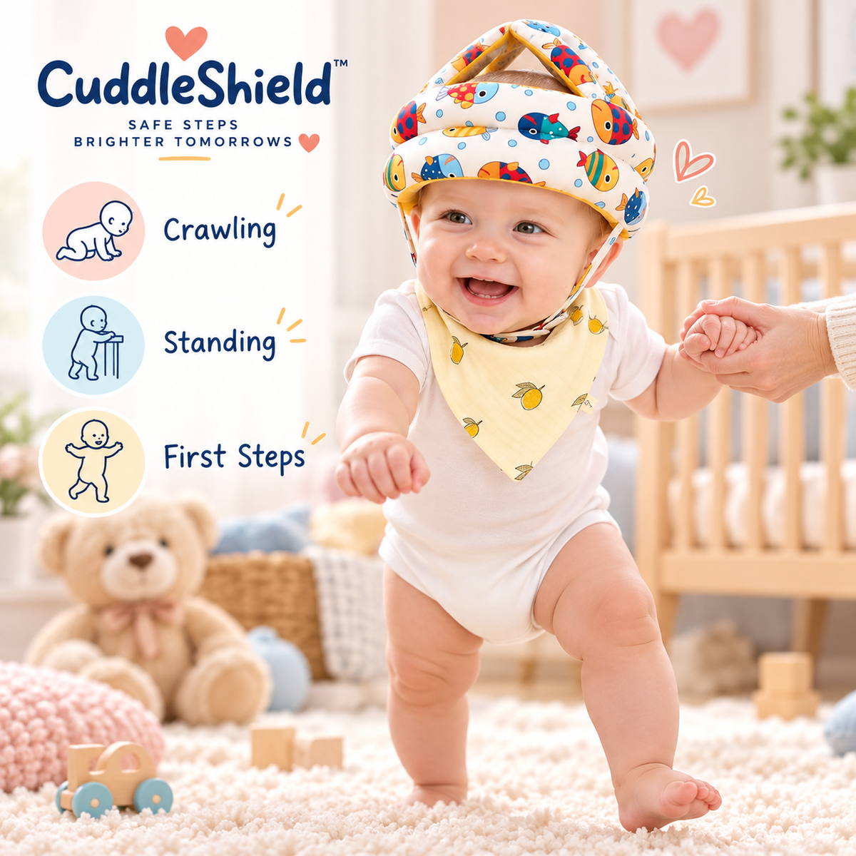 Baby Head Protector & Bib