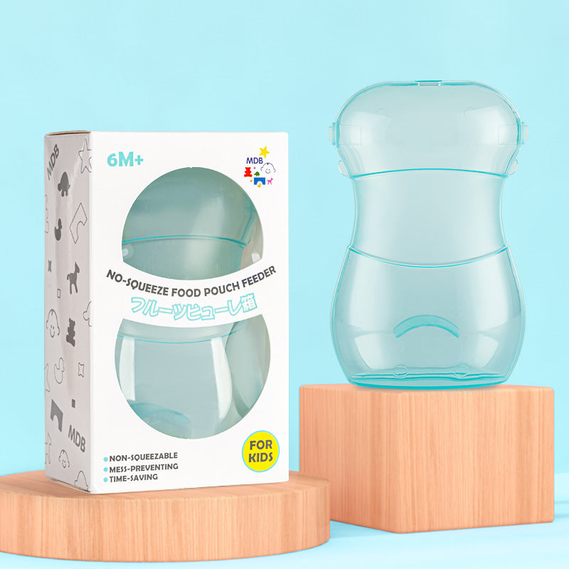 Baby food squeeze pouch for soft foods